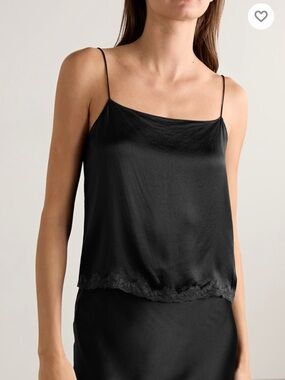 THE ROW Kilari Silk Cami New w tag! Made in Italy! lace-trimmed silk camisole